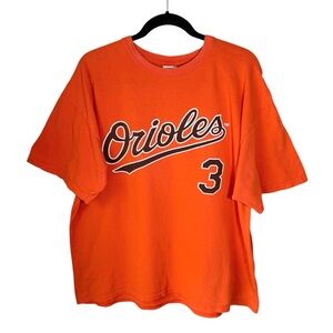 Baltimore ORIOLES XL Orange T-Shirt Tee Cesar IZTURIS #3 Baseball MLB